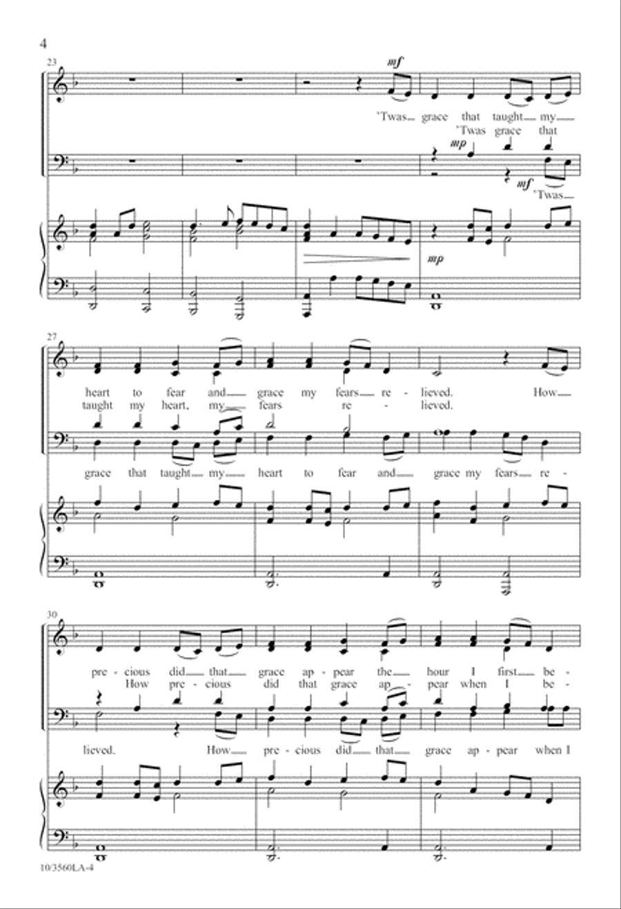 Amazing Grace! Amazing Love! 4-Part scores gallery preview page 4