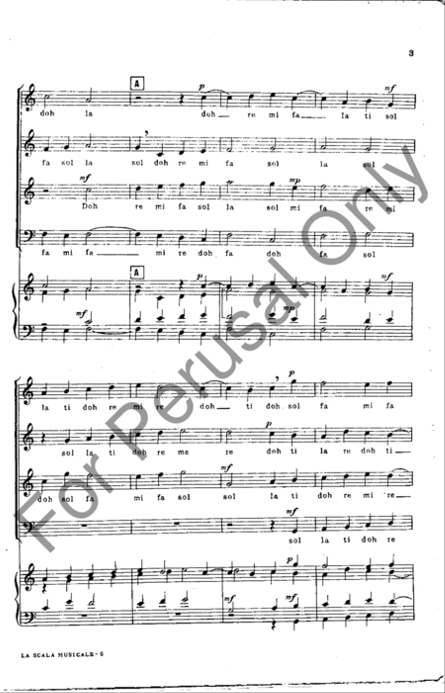 La Scala Musicale 4-Part scores gallery preview page 3