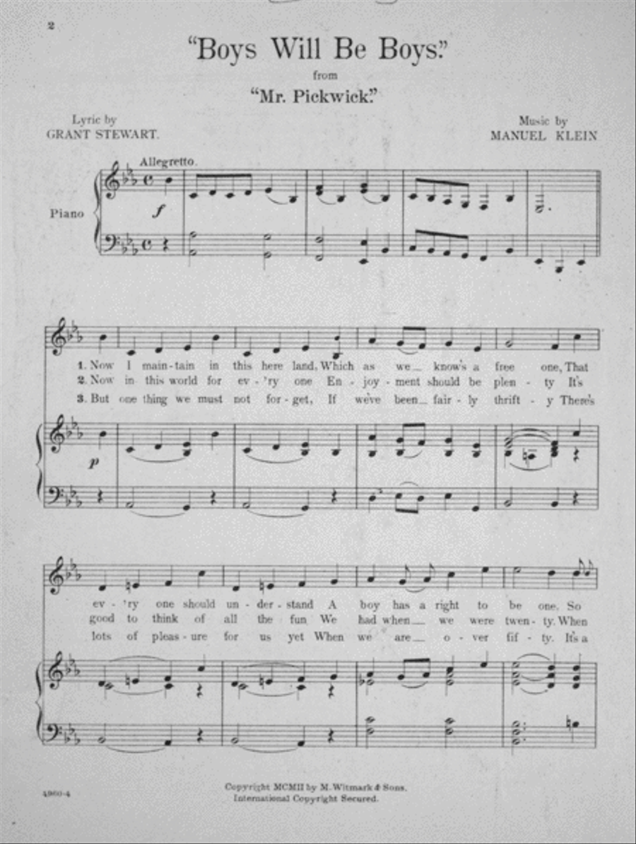 Boys Will Be Boys Voice scores gallery preview page 2