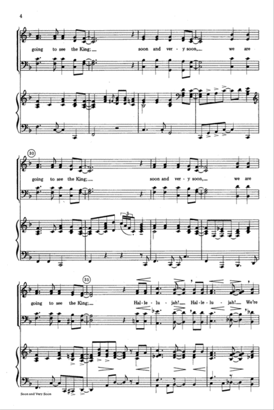Soon and Very Soon Soon and Very Soon 4-Part scores gallery preview page 4