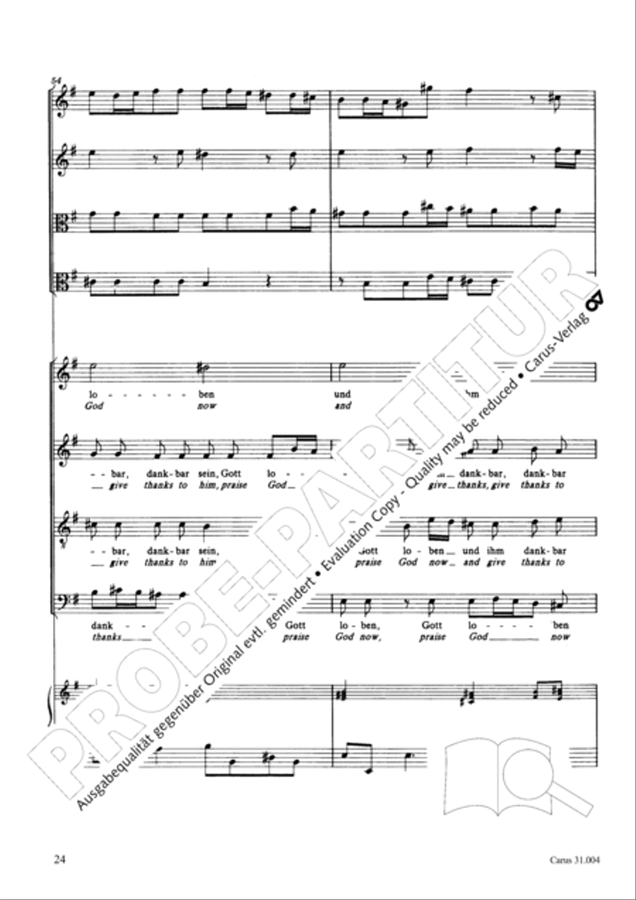 Christ lay in death's cold prison (Christ lag in Todesbanden) 4-Part scores gallery preview page 25