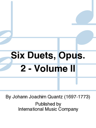 Book cover for Six Duets, Opus 2: Volume II