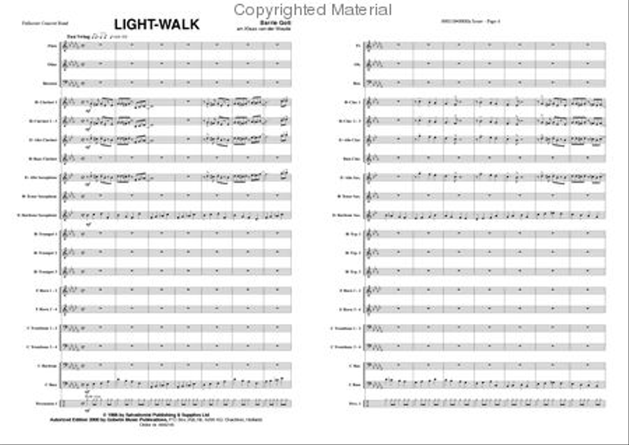 Light-walk Concert Band scores gallery preview page 2