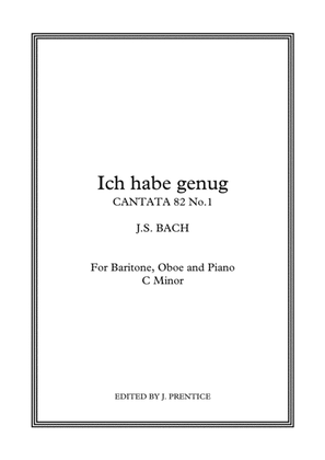 Book cover for Ich habe genug - Cantata 82 No.1 (C Minor)