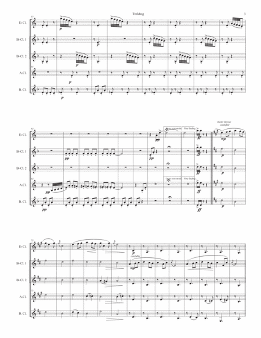 Troldtog for clarinet quintet image number null