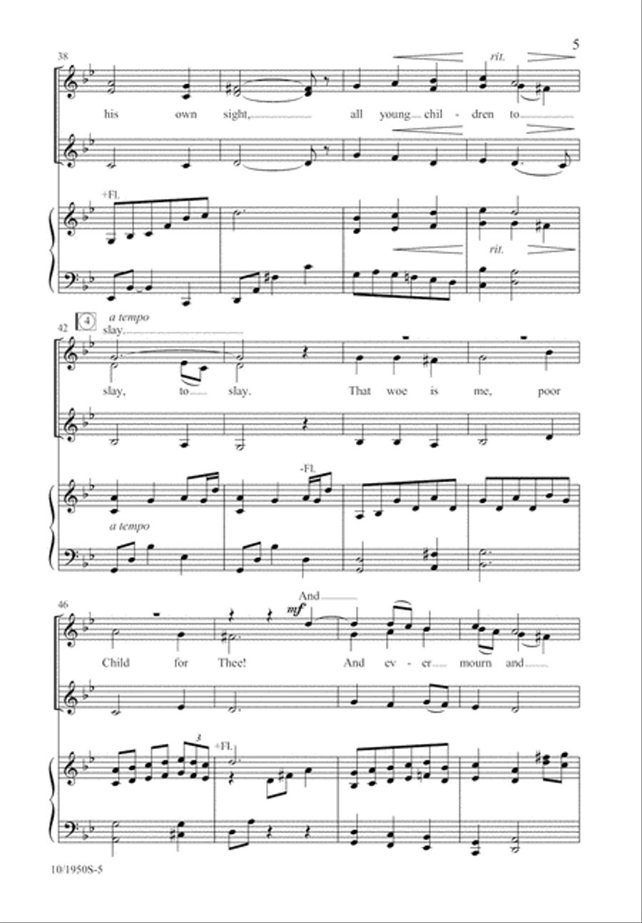 The Coventry Carol SSA scores gallery preview page 5