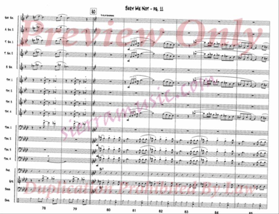 Bary Me Not Big Band scores gallery preview page 12