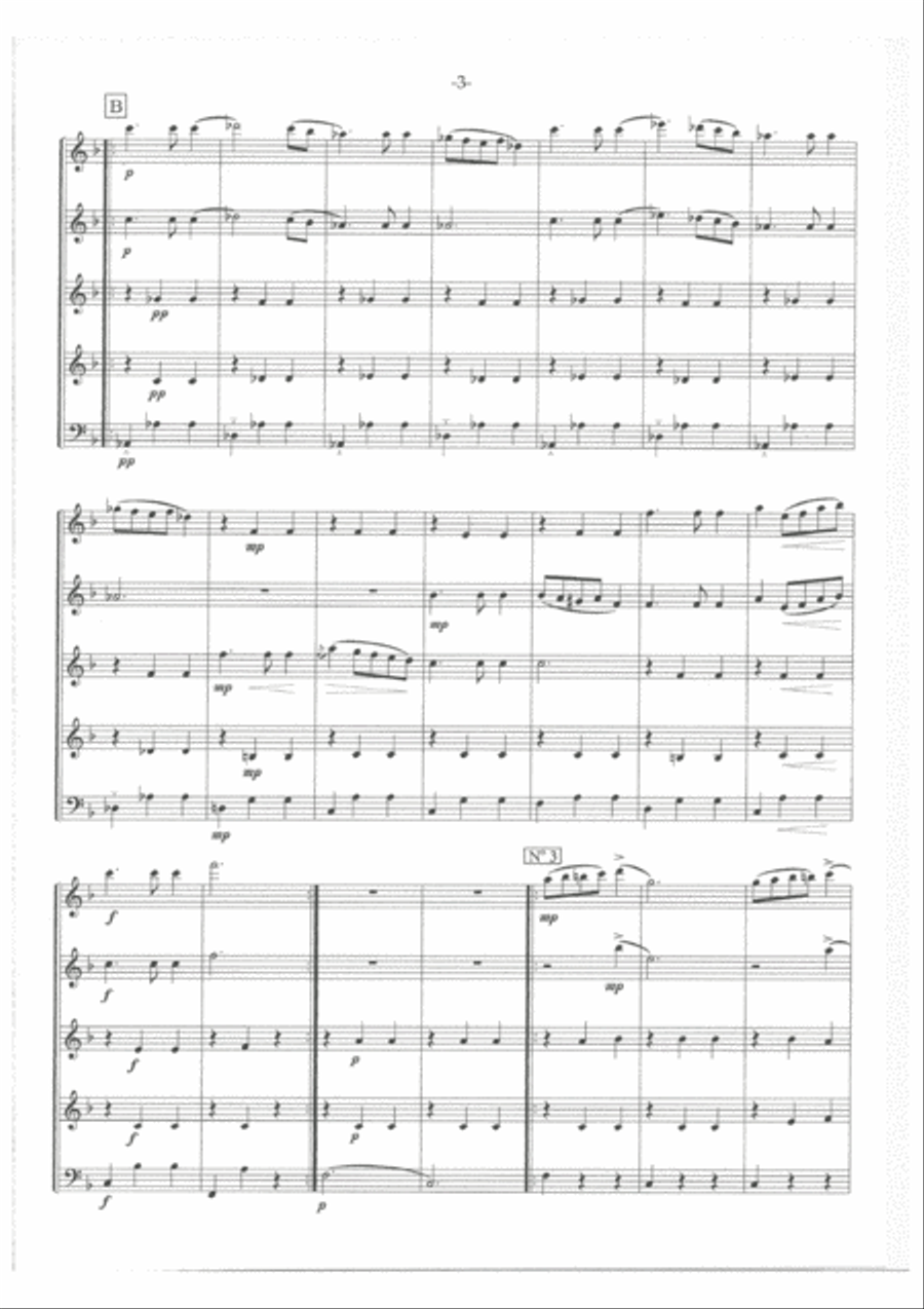Schubert German Dances Schubert German Dances Woodwind Quintet scores gallery preview page 4