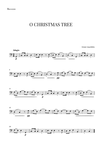O Christmas Tree for Bassoon image number null