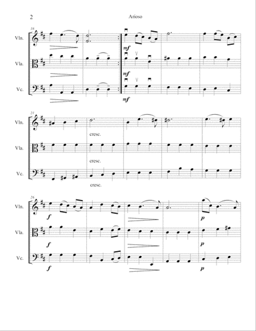 Arioso Arioso String Trio scores gallery preview page 3