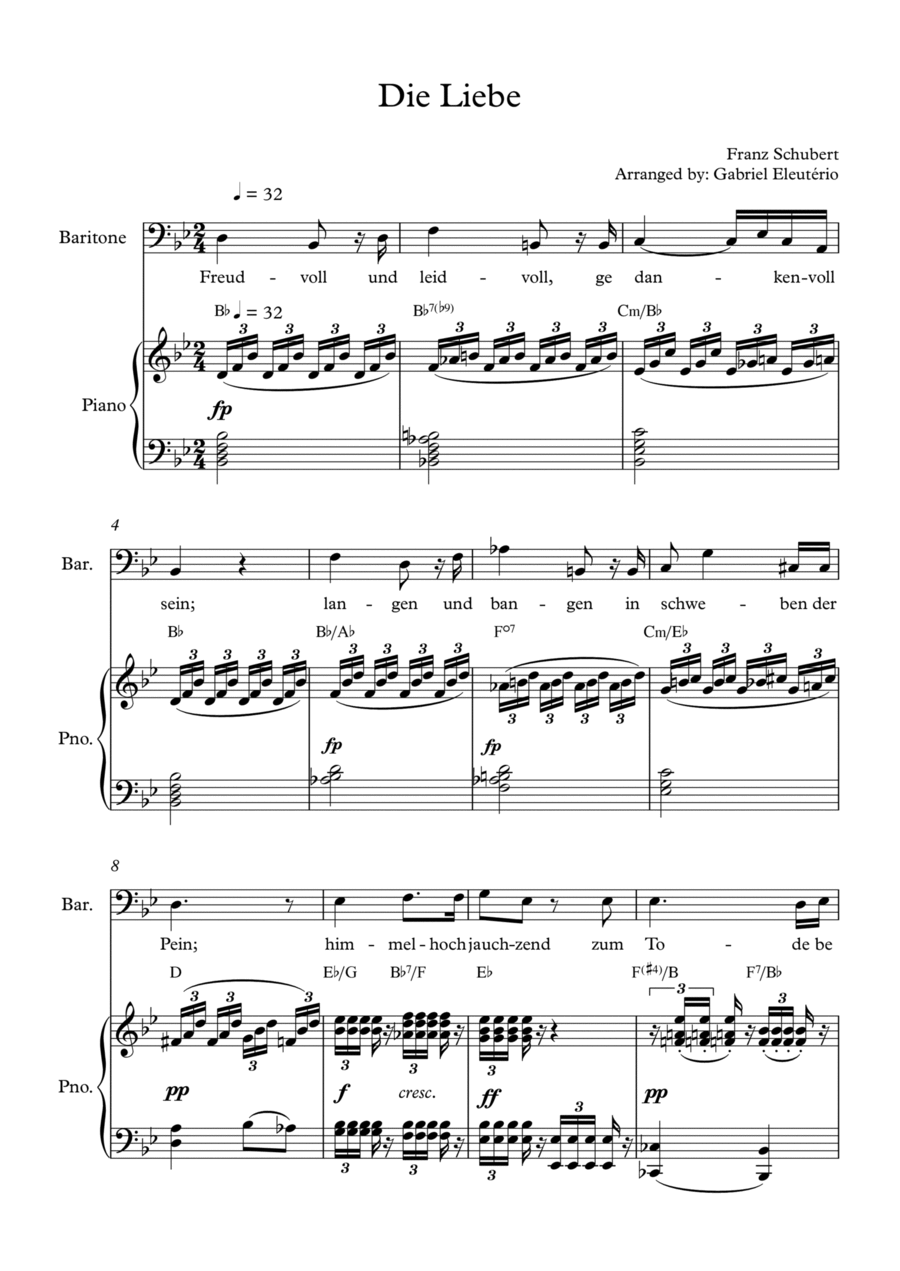 Die Liebe Die Liebe Voice scores gallery preview page 1