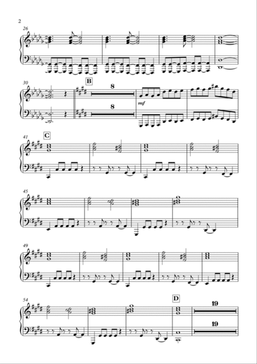 Confidence (Keyboard I Section) Piano Solo scores gallery preview page 2