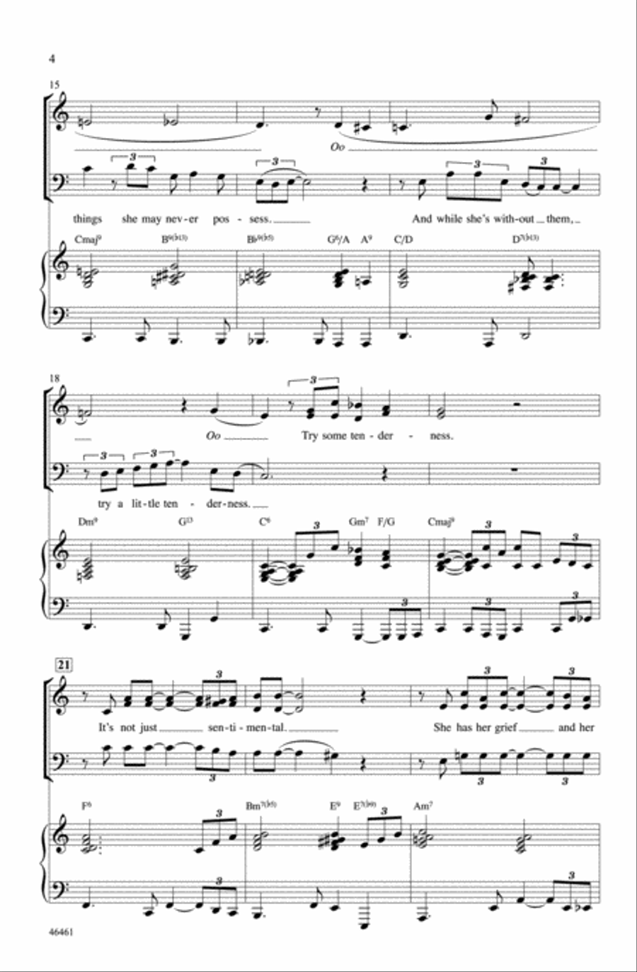 Try a Little Tenderness Try a Little Tenderness Choir scores gallery preview page 3