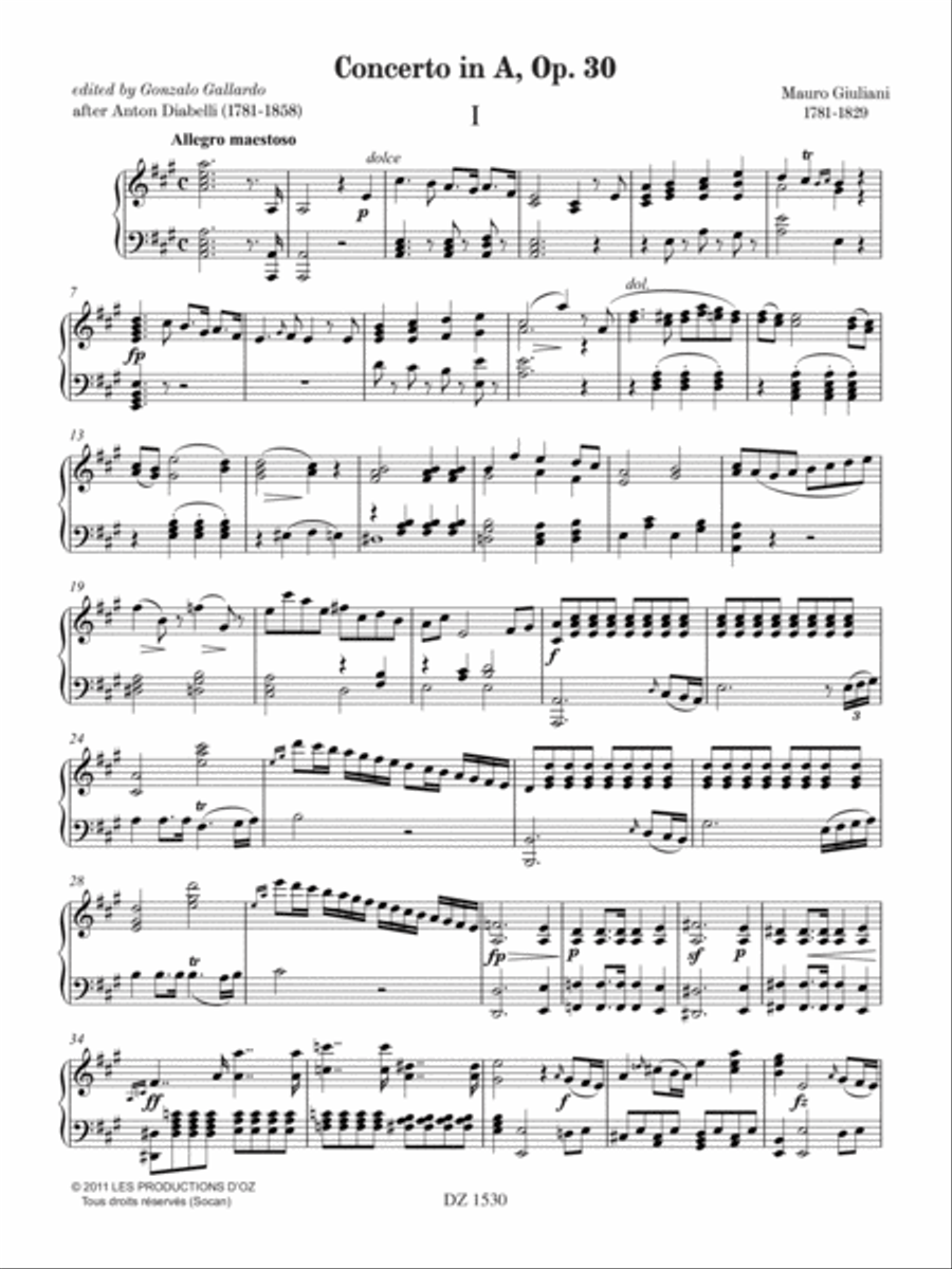 Concerto in A, opus 30 (réduction de piano) Cello scores gallery preview page 3
