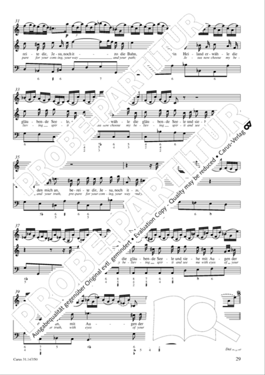 Heart and mouth and thought and action (Herz und Mund und Tat und Leben) (Herz und Mund und Tat und Leben) 4-Part scores gallery preview page 30