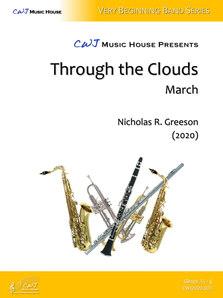 Through the Clouds Concert Band scores gallery preview page 1