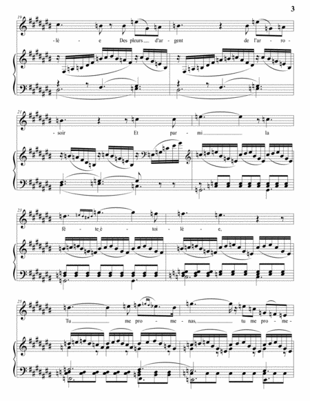 BERLIOZ: Le spectre de la rose, Op. 7 no. 2 (transposed to C-sharp major)