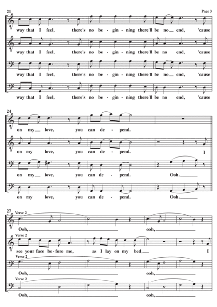Love Is All Around TTBB scores gallery preview page 3