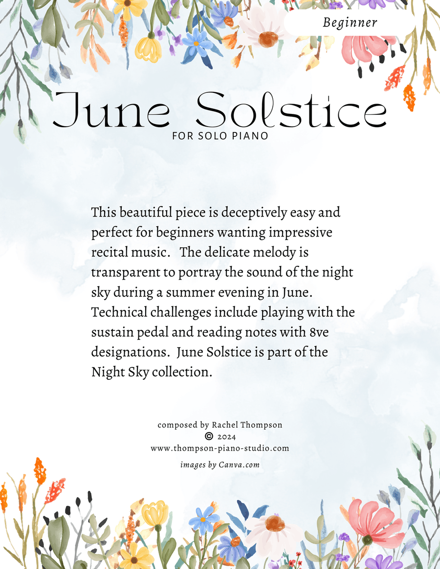 June Solstice June Solstice Piano Method scores gallery preview page 1