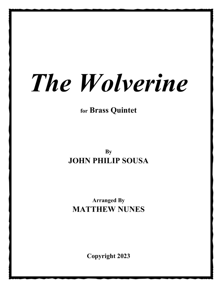 The Wolverine Chamber Music scores gallery preview page 1