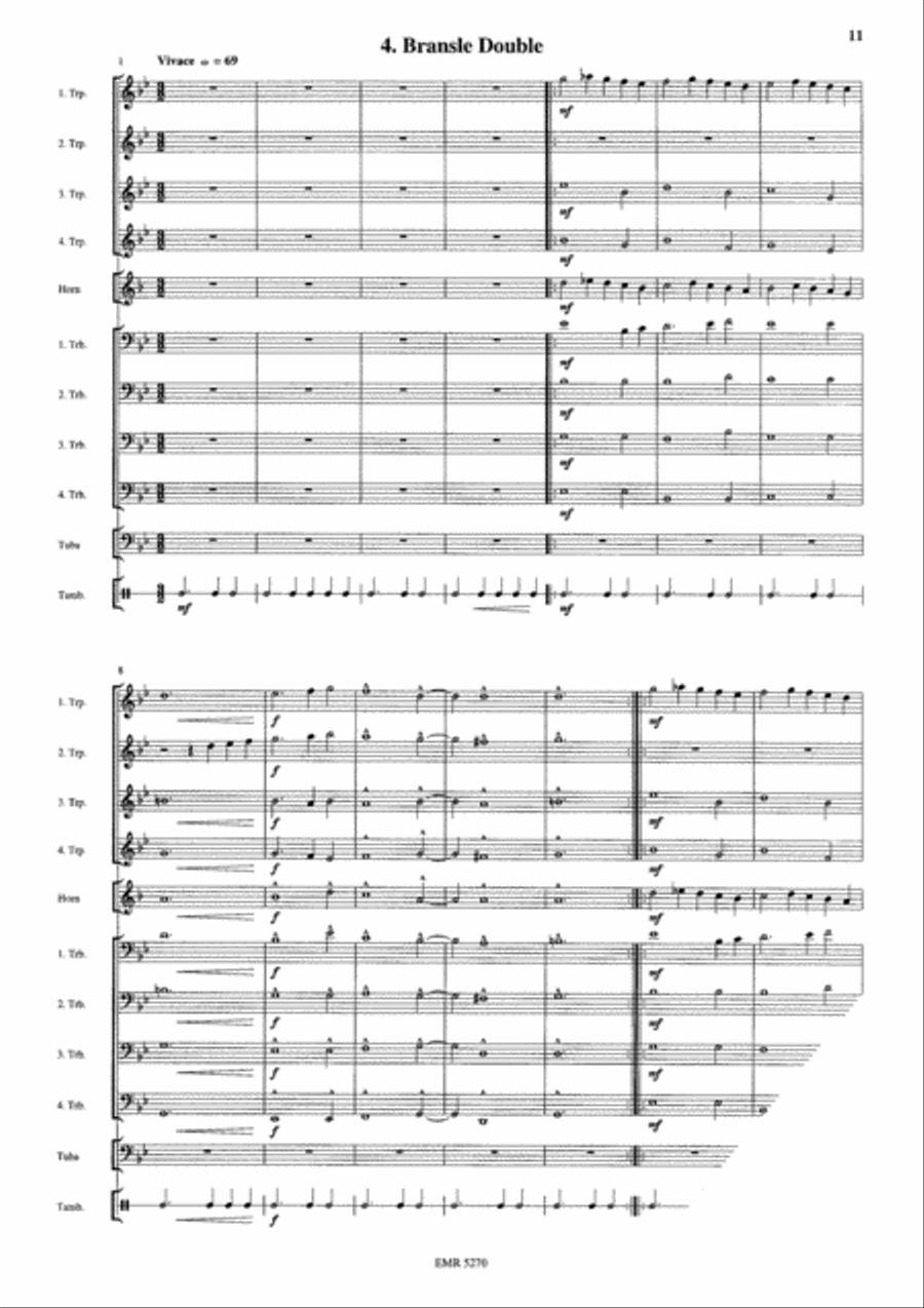 Four Dances Brass Ensemble scores gallery preview page 6