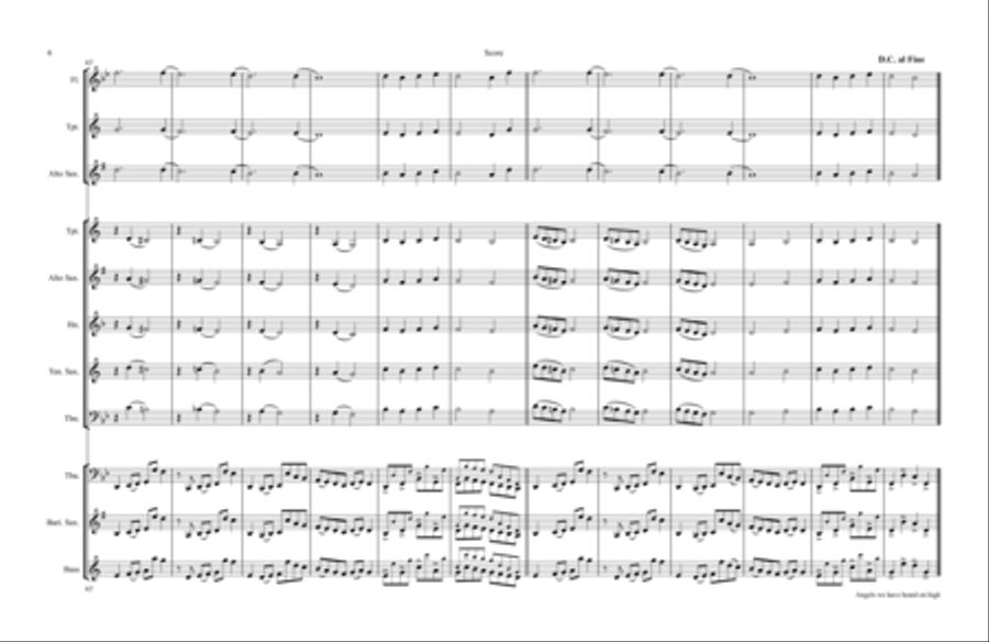 Angels we have heard on high - TUBA & Kids Woodwind Trio scores gallery preview page 6