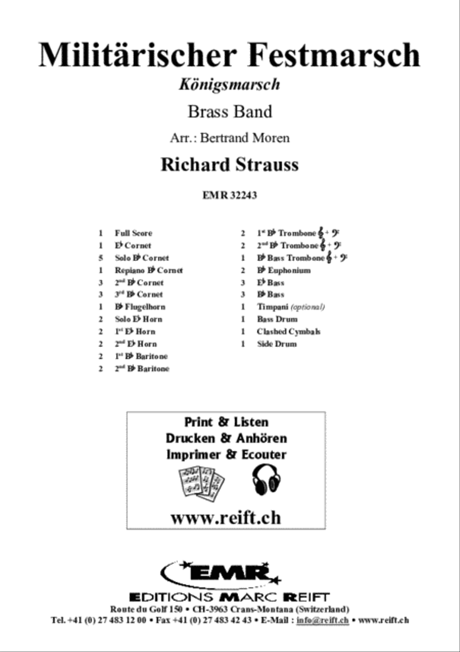 Militarischer Festmarsch Brass Band scores gallery preview page 2