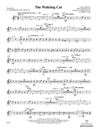 The Waltzing Cat: (wp) 1st B-flat Trombone T.C.