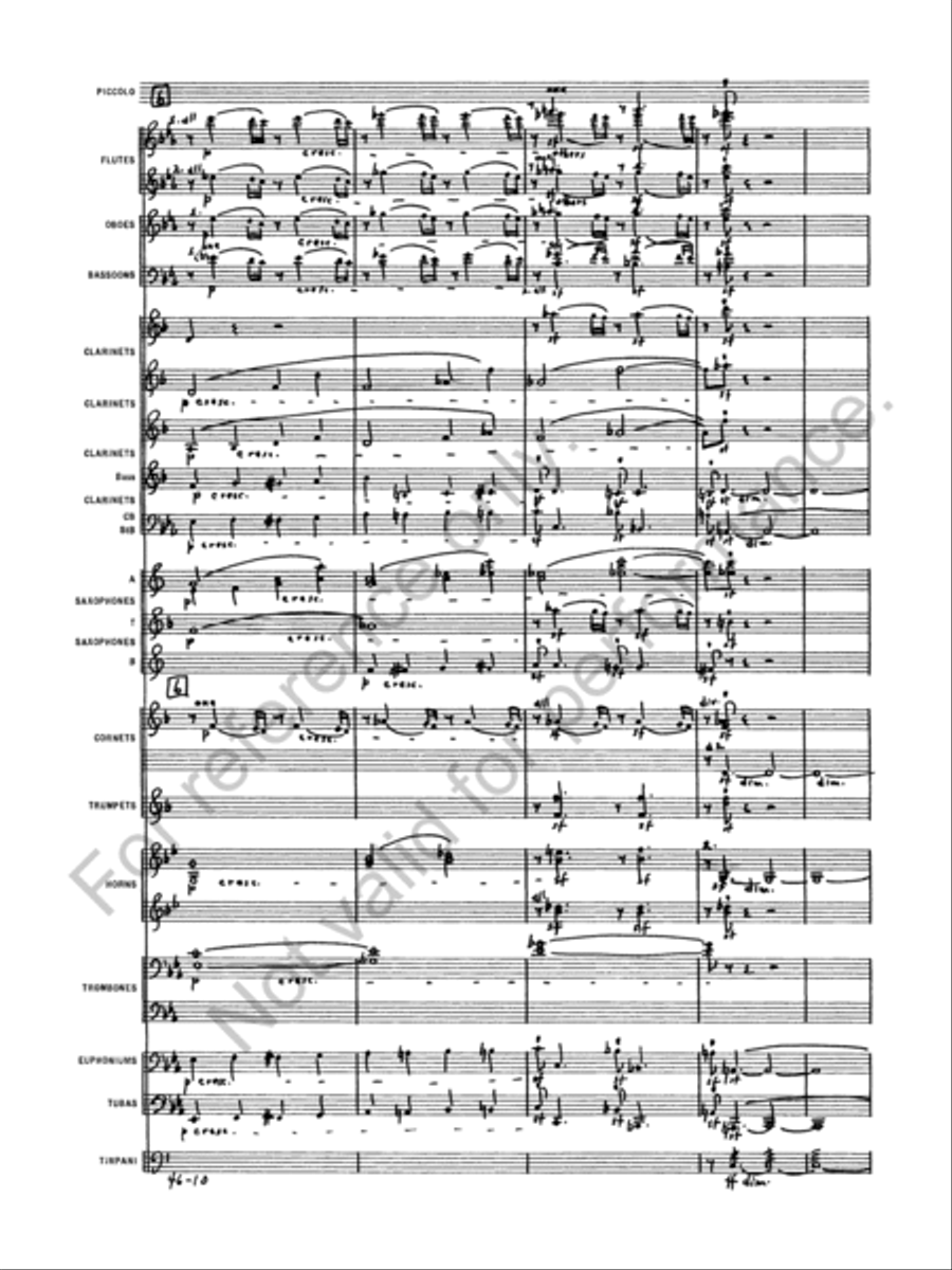 Symphony No. 1 Concert Band scores gallery preview page 12
