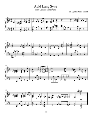 Auld Lang Syne (New Orleans Style Piano)