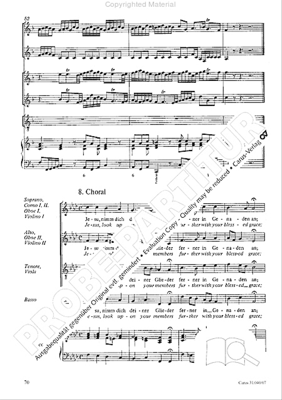 Christ was manifested for this purpose (Dazu ist erschienen der Sohn Gottes) ATB scores gallery preview page 72