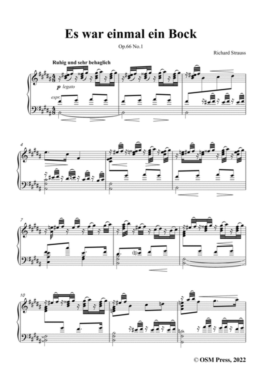 Richard Strauss-Es war einmal ein Bock,in B Major,Op.66 No.1 image number null