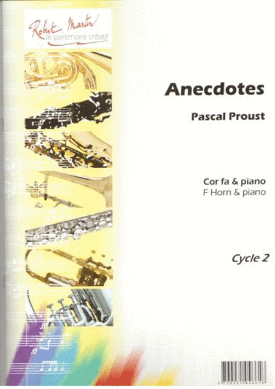 Anecdotes, pour cor Anecdotes, pour cor Horn scores gallery preview page 1