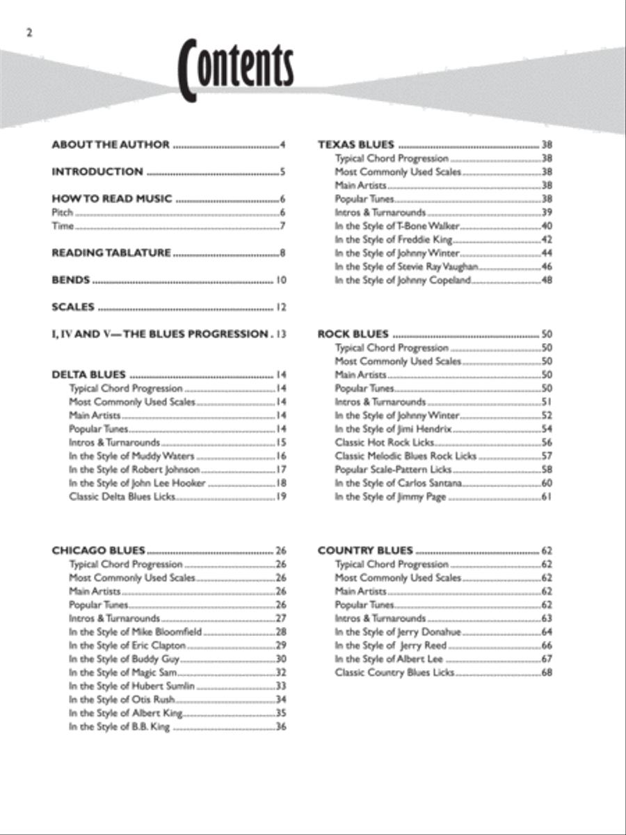 Blues Licks Encyclopedia Electric Guitar scores gallery preview page 2