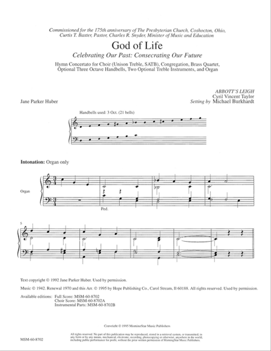 God of Life Choir scores gallery preview page 1