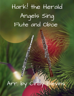 Book cover for Hark! the Herald Angels Sing, for Flute and Oboe Duet