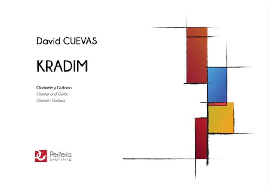Kradim for Clarinet and Guitar Clarinet scores gallery preview page 1