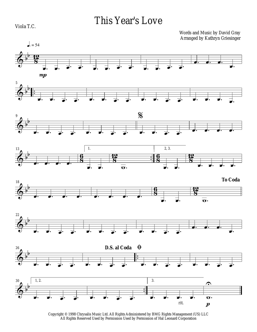 This Year's Love This Year's Love String Quartet scores gallery preview page 3