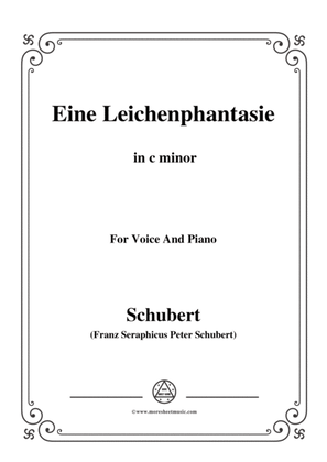 Schubert-Eine Leichenphantasie,D.7,in c minor,for Voice&Piano