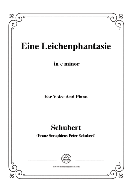 Schubert-Eine Leichenphantasie,D.7,in c minor,for Voice&Piano image number null