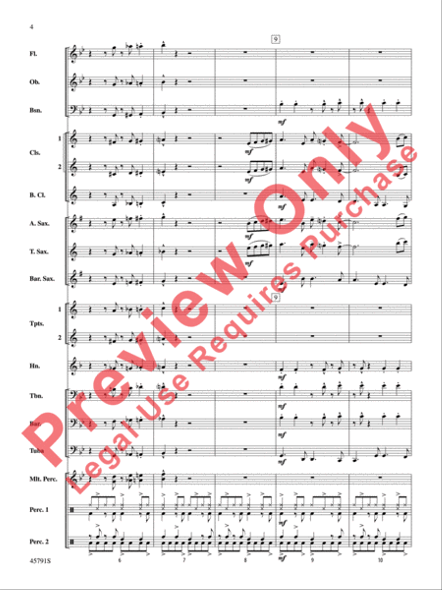 Sambeando Concert Band scores gallery preview page 5