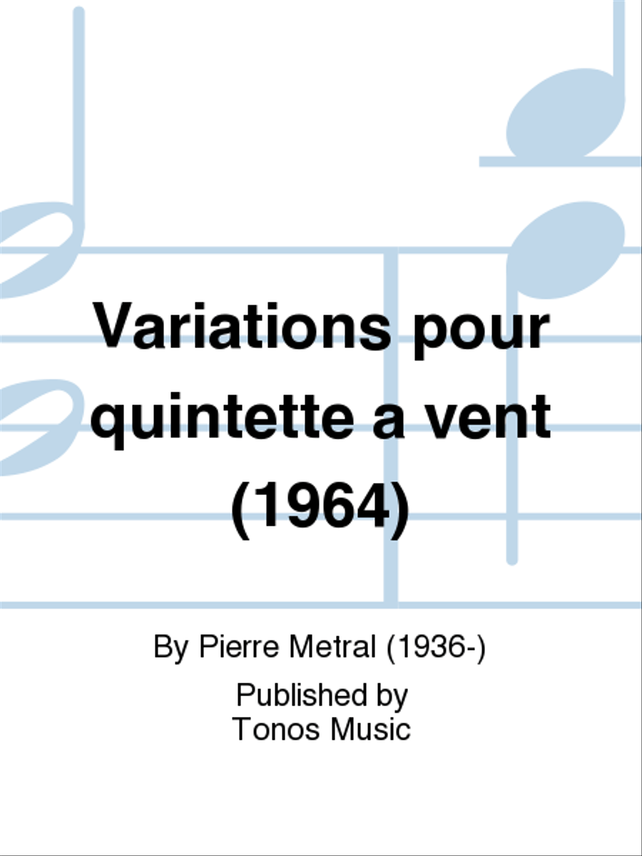 Variations pour quintette a vent (1964) Woodwind Quintet scores gallery preview page 1