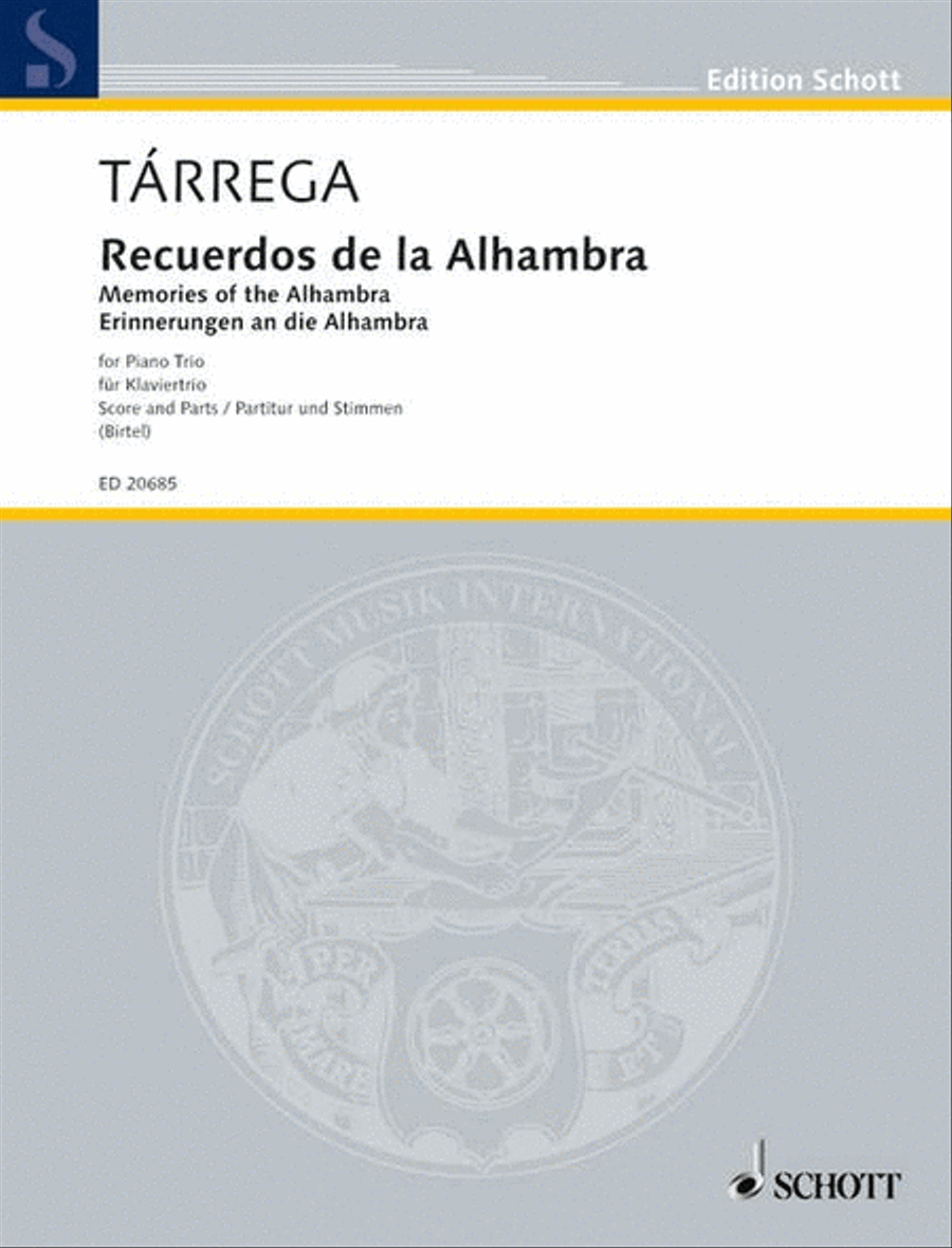 Memories of the Alhambra Memories of the Alhambra Piano Trio scores gallery preview page 1