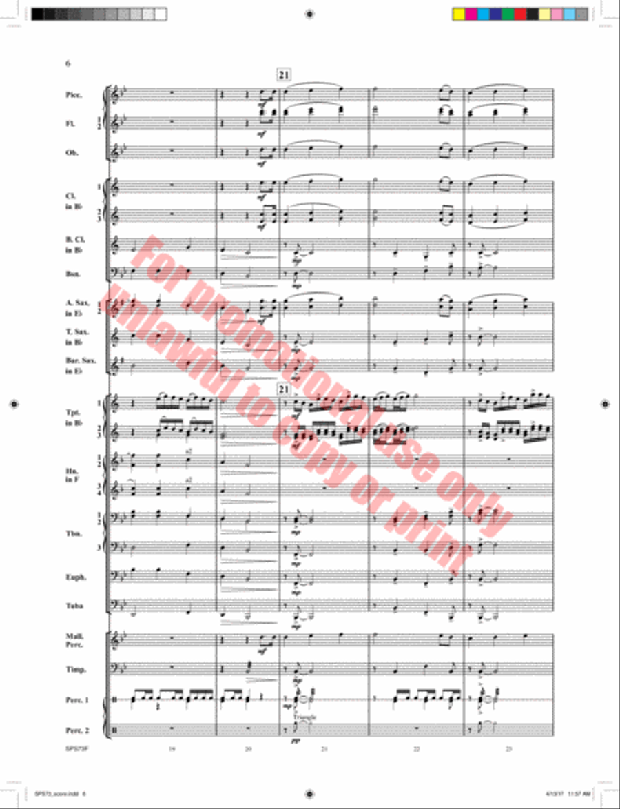 The Star Spangled Banner Concert Band scores gallery preview page 7