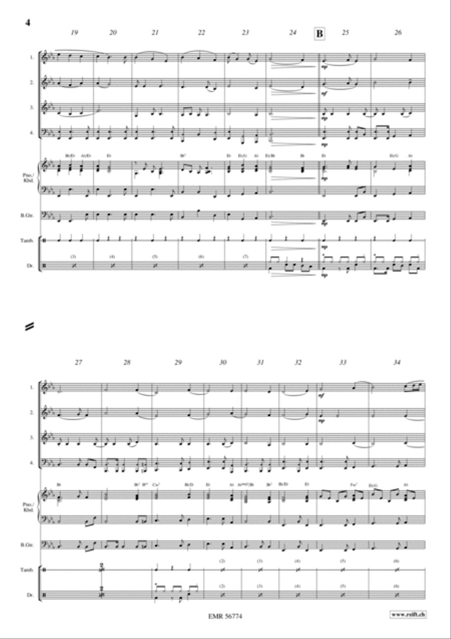 Andante Grazioso Brass Quartet scores gallery preview page 4