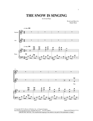 Book cover for The Snow Is Singing