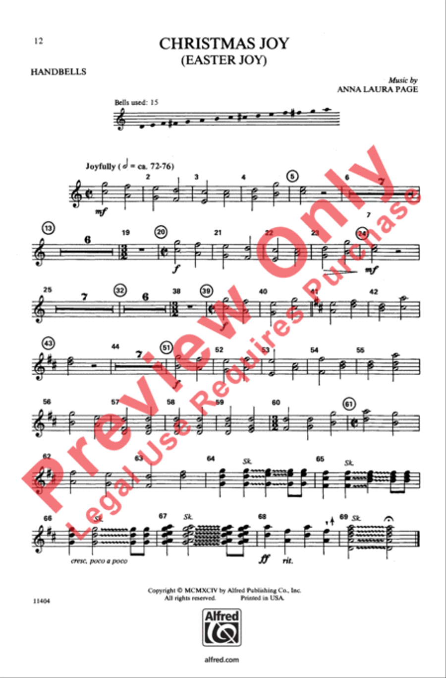 Christmas Joy (Easter Joy) 3-Part scores gallery preview page 12