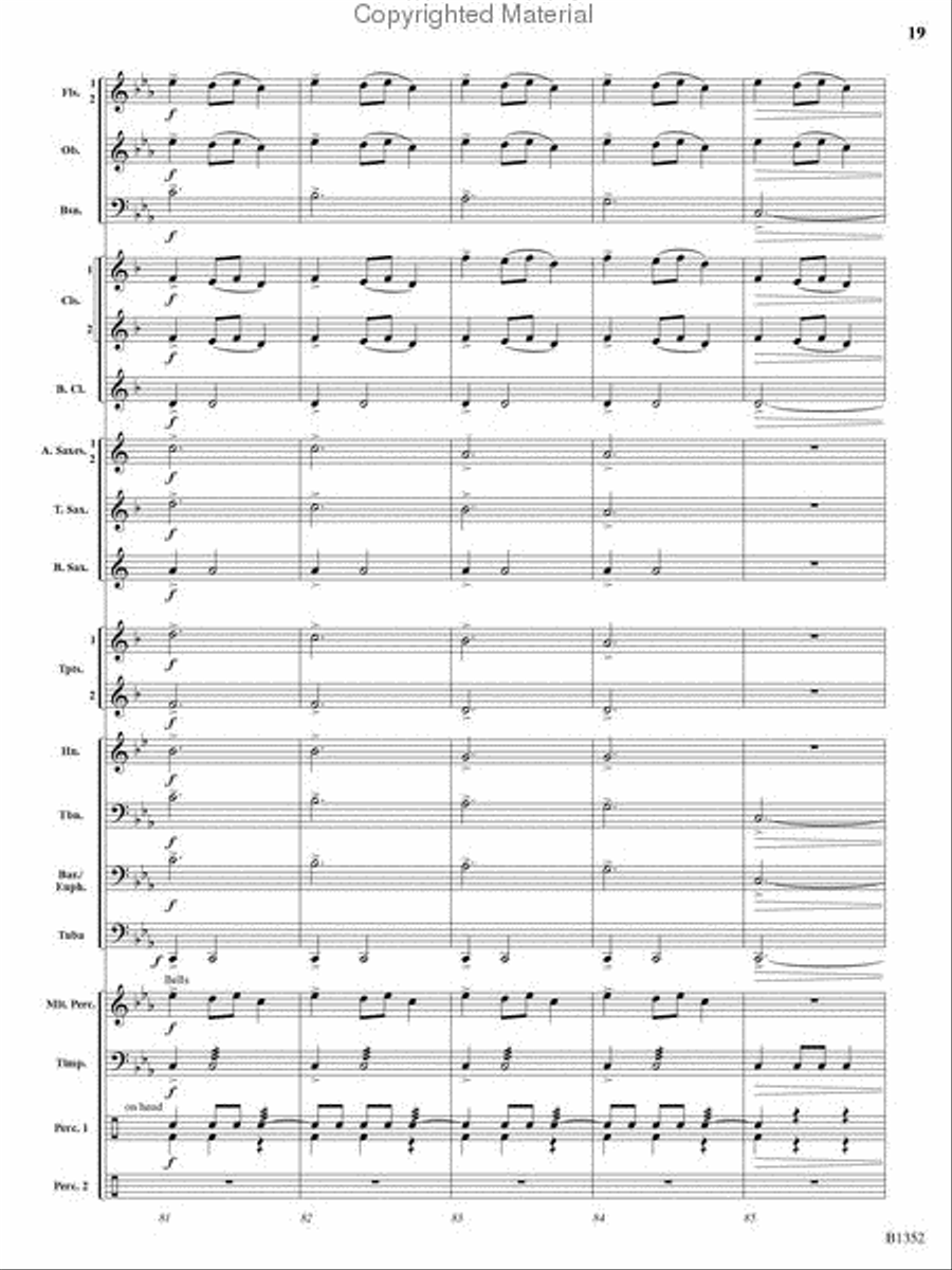 A Christmas Montage Concert Band scores gallery preview page 18
