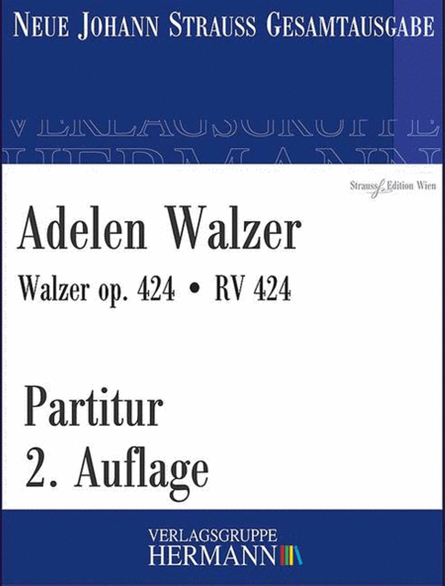 Adelen Walzer op. 424 RV 424 Orchestra scores gallery preview page 1