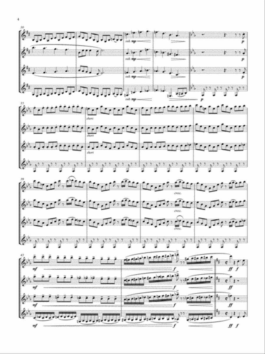 American Salute Woodwind Quartet scores gallery preview page 4